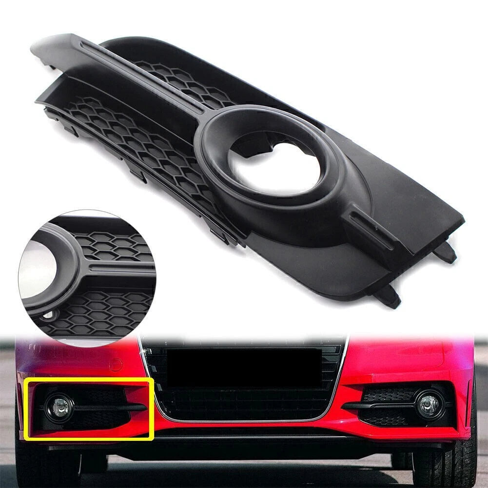 For AUDI A1 8X 2011-2014 12 Honeycomb Front Bumper Fog Light Grille Black