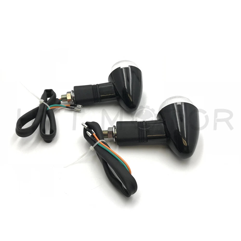 Bullet Turn Signals for Universal Motorcycles (Amber)
