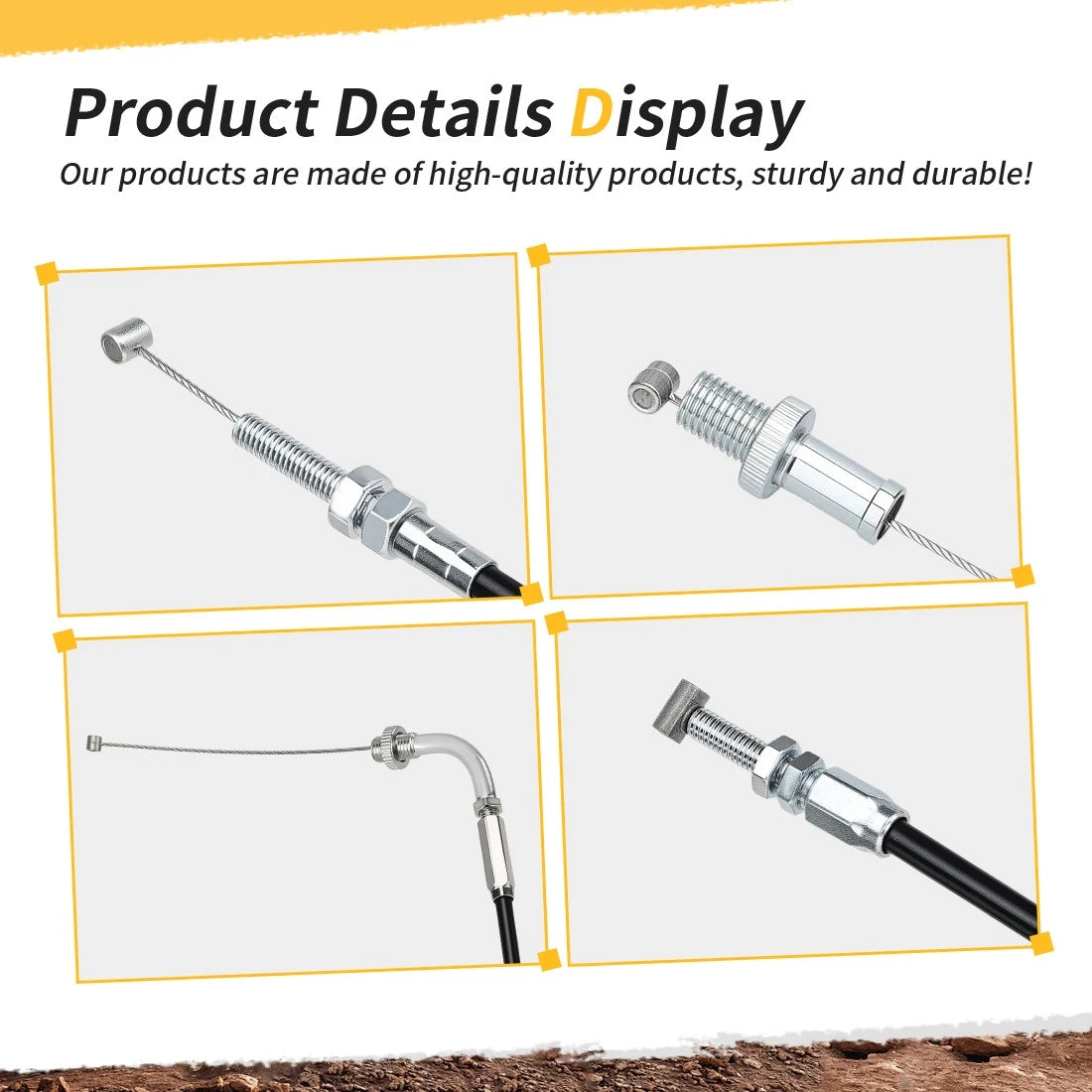 Throttle Cable for Honda Shadow 750 VT750 (1998–1999, 2003) 17920-MBA-000, 17910-MBA-000