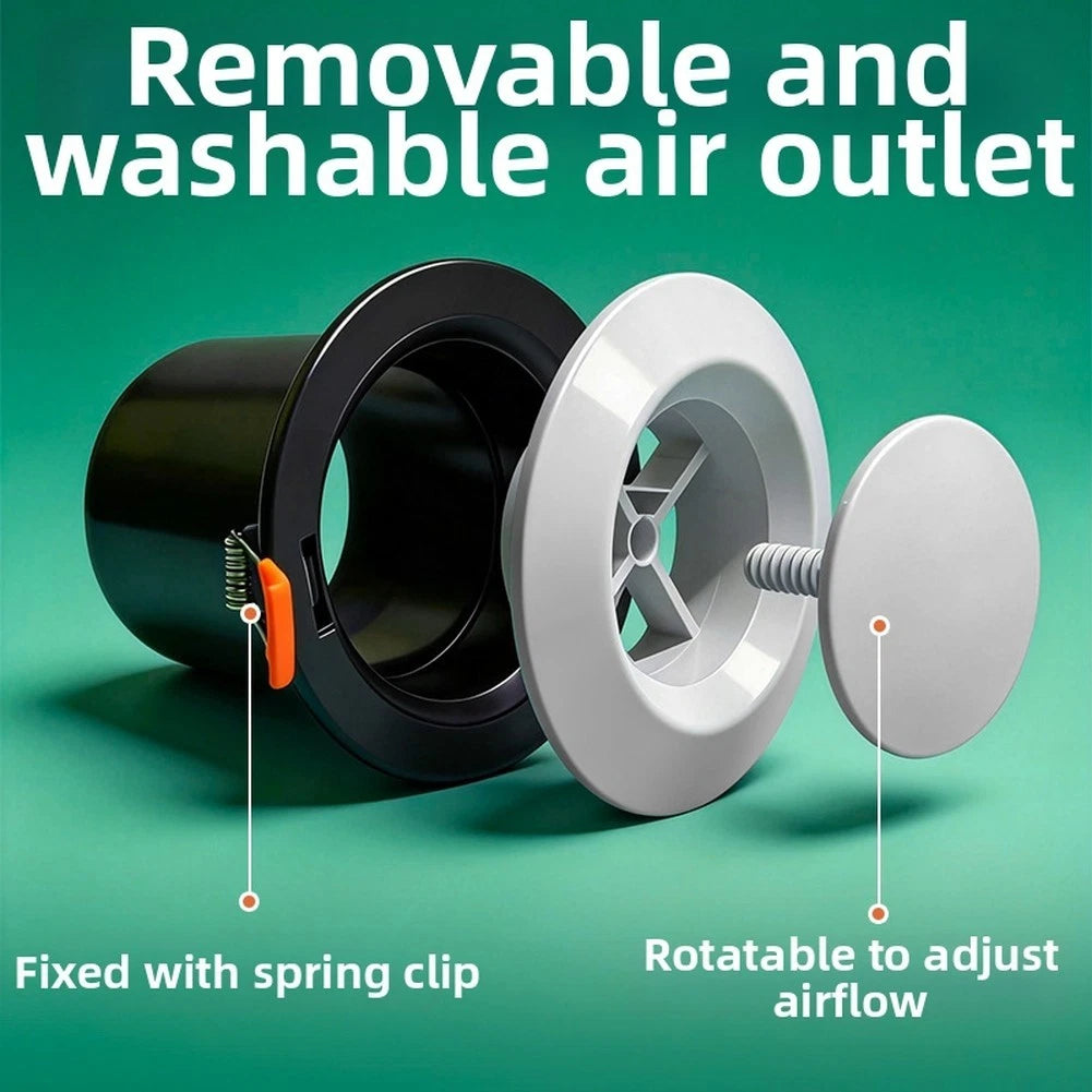 Disc Style Ceiling Air Outlet for AC Wall Exhaust Cap Ventilation Cover
