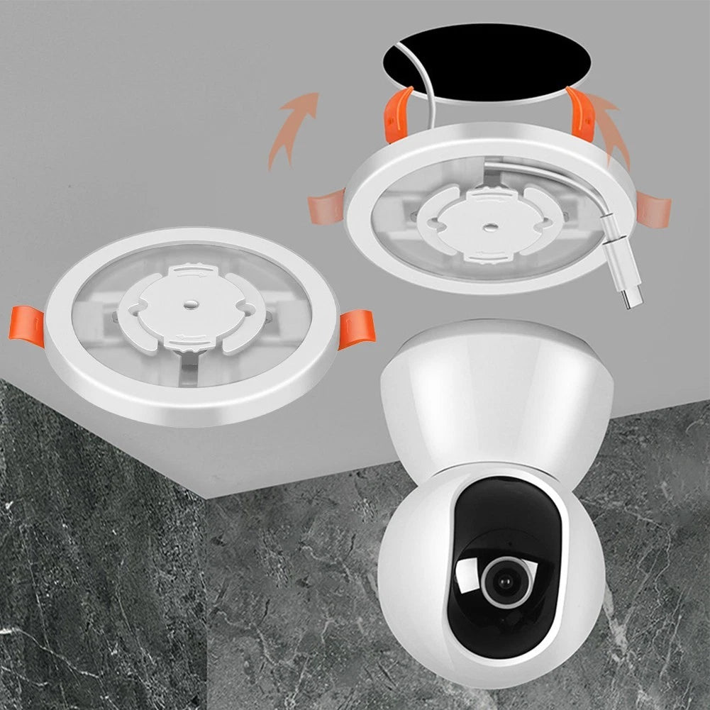Ceiling Bracket for Smart Cameras with Concealed Wiring Capability