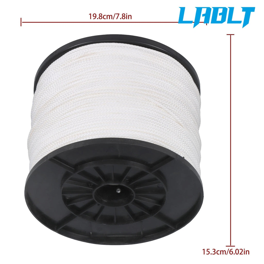 Hollow Braid Polypropylene Rope for Fishing & Flag Pole (1000 Ft)