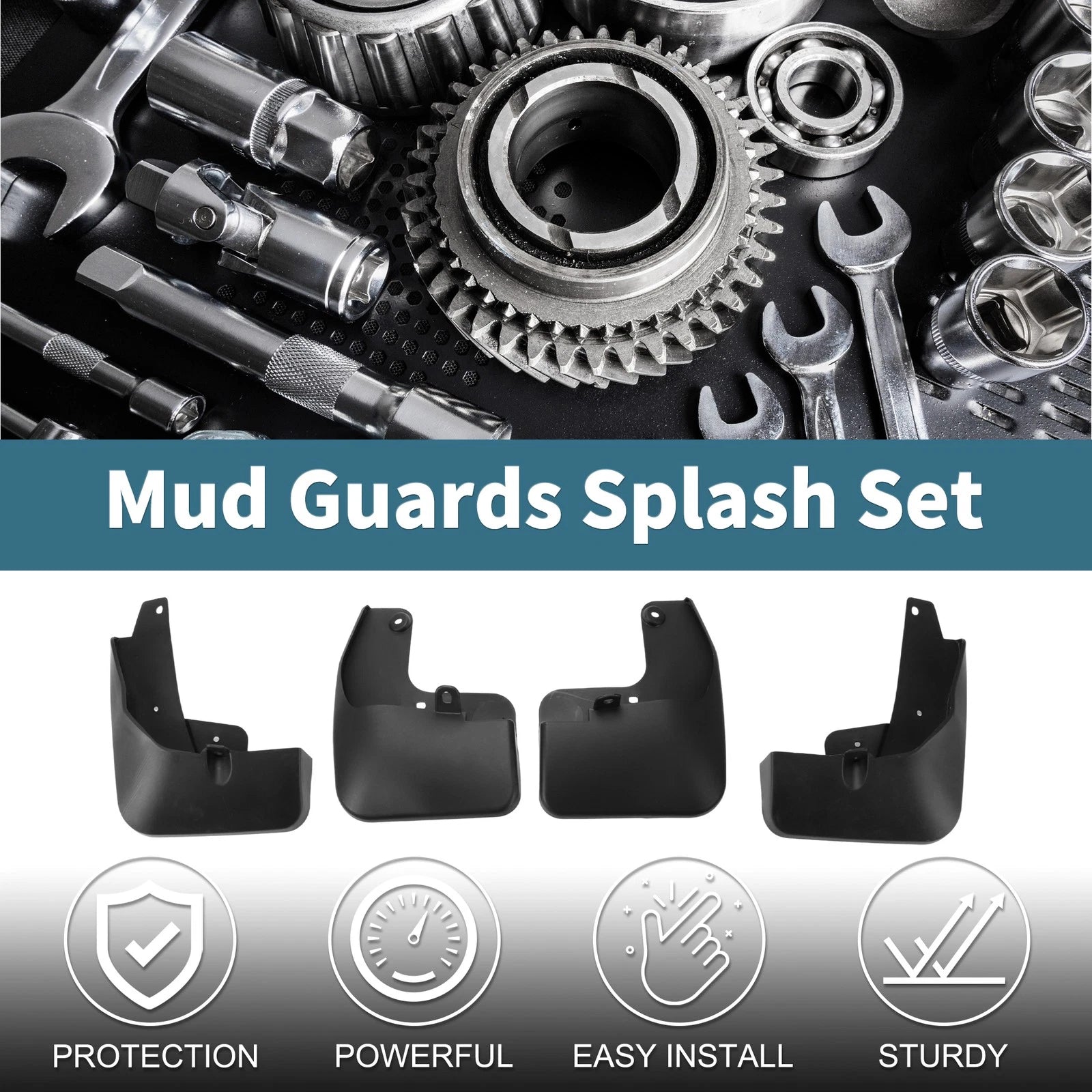 Mud Flaps Splash Guards 1Set Replacement Mud Guards for Toyota RAV4 (2018–2018)