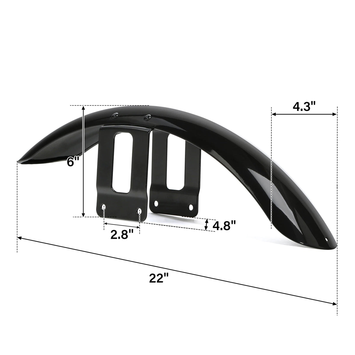 Fenders for Harley Sportster Iron 883 XL 1200 (2004–2023) Vivid Black