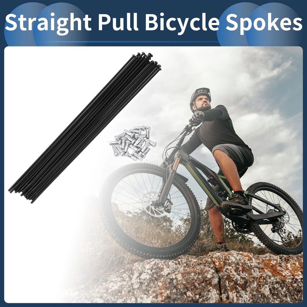 Bicycle Wheel Spokes 203mm Straight Pull for 14G Set (20) (Universal)