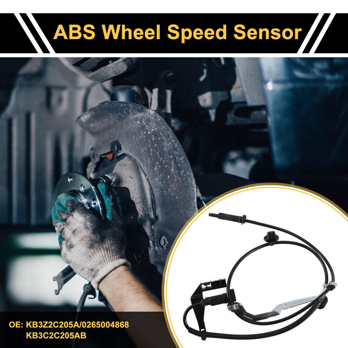 ABS Wheel Speed Sensor Replacement for Ford Ranger (2019–2023) Front Left