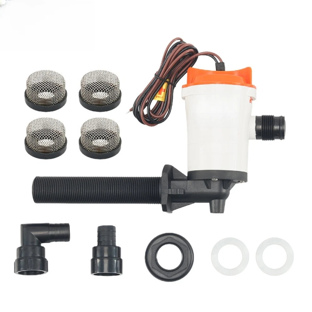 800GPH Marine Submersible Pump 12V for Livewell Circulation (No Years)