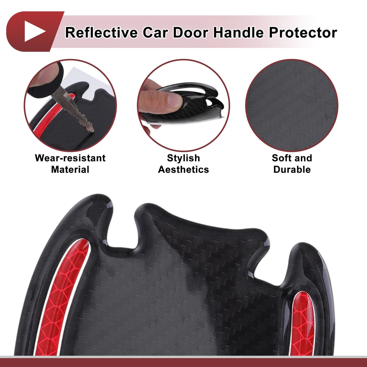 Reflective Door Handle Scratch Protector Film for Car