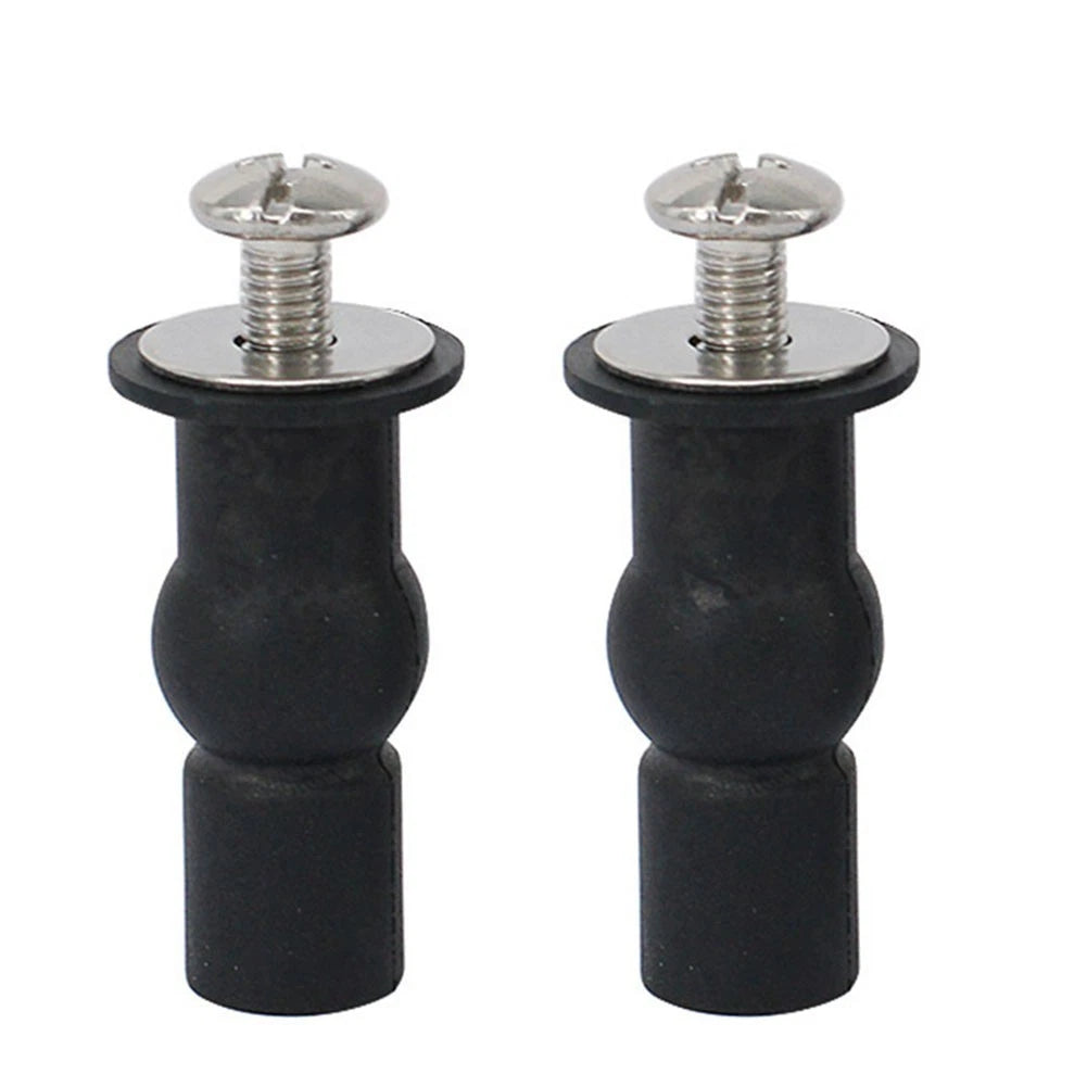 Rubber Toilet Seat Hinges with Screws for Universal Fit (2010–2023)