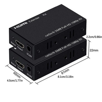 RJ45 HDMI Network Extender 1080P Transmitter Receiver Adapter for