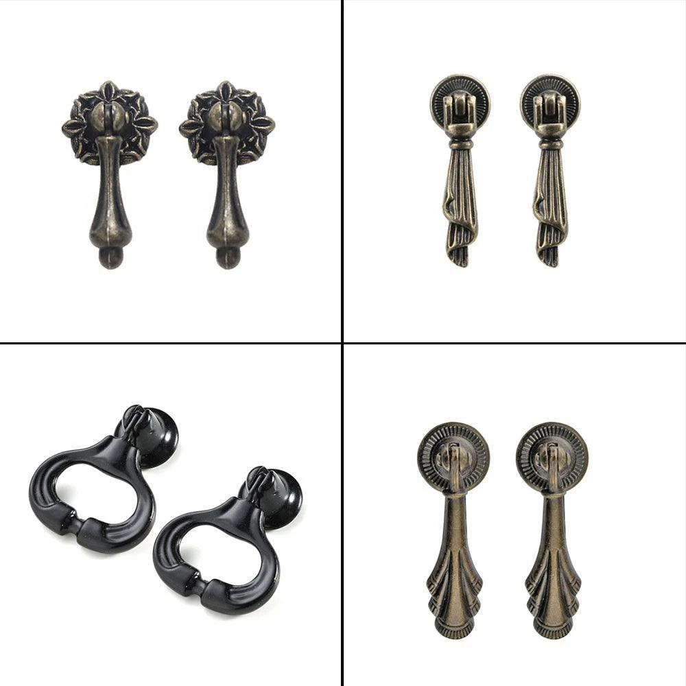 2/5/10Pcs Vintage Drawer Door Pull Handle Kitchen Cupboard Cabinet Knob Hardware