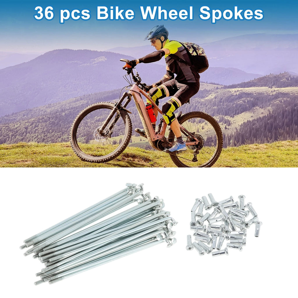 Bicycle Spokes Set 14G 85mm Galvanized Carbon Steel for Universal Wheels (—)