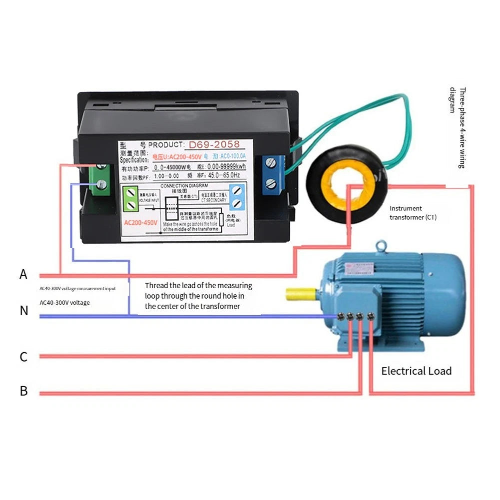 Digital Volt Amp Meter for Power Usage Analysis