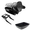 2X King Trunk Backrest Mounting Rack for Harley Fatboy (2008–2017)