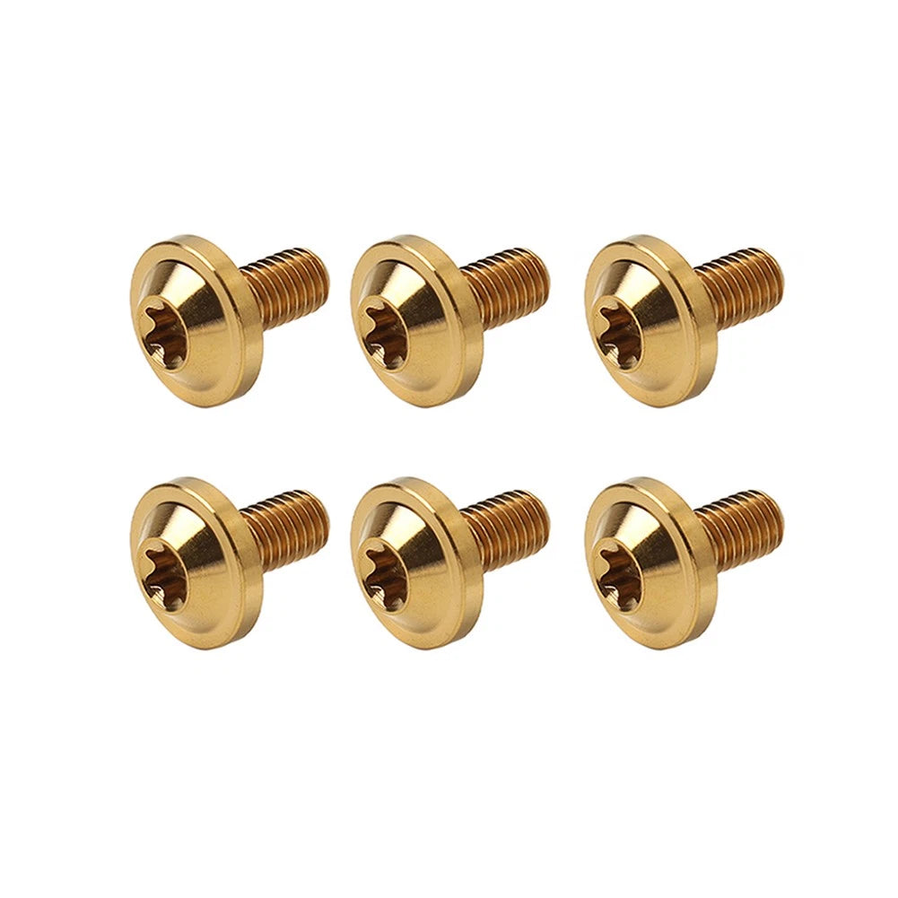 6X M6x20mm Titanium Alloy Torx Head Bolts for Motorcycle