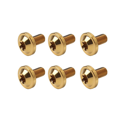 6X M6x20mm Titanium Alloy Torx Head Bolts for Motorcycle