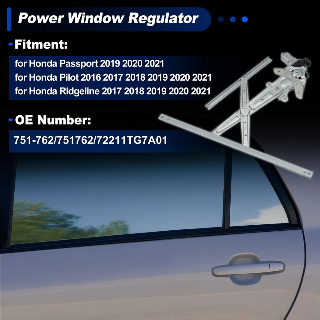 Power Window Regulator with Motor for Honda Passport (2019–2021)