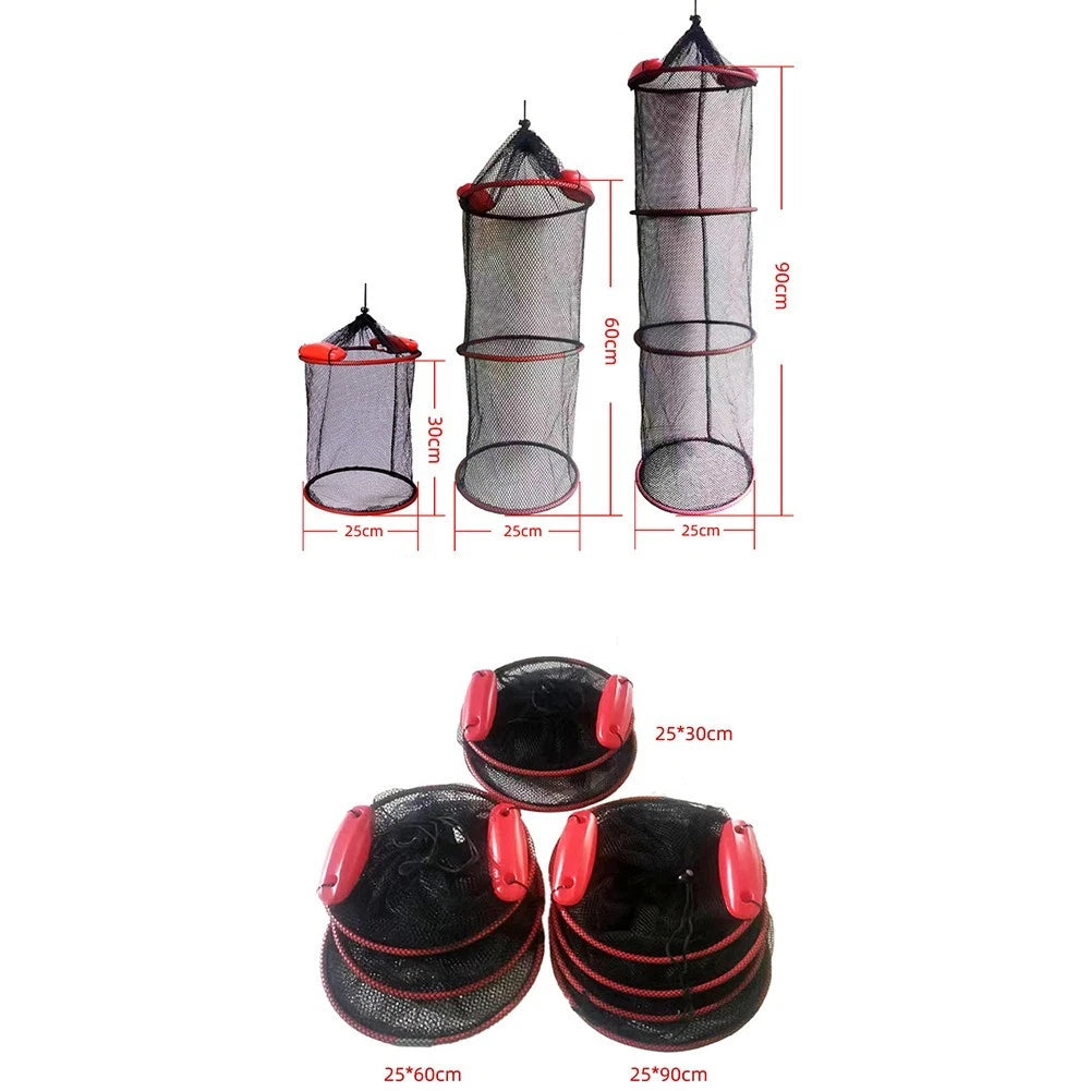 Foldable Mesh Cage for Live Catching Techniques