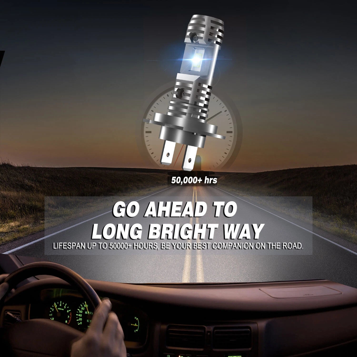 H7 LED Headlight Bulbs for NOVSIGHT (6500K, 10000LM)