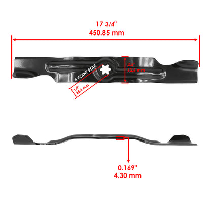Spindle and Blade Kit for White Outdoor ZT-50 ZT-5000 ZT-22 (2000–2008)