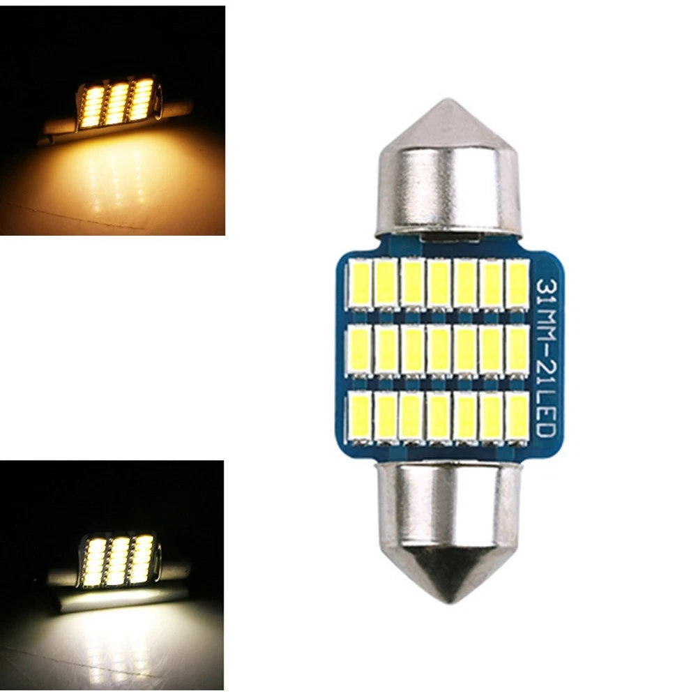 LED Dome Light for Car (0.11A/31MM, Double Tip 21SMD)