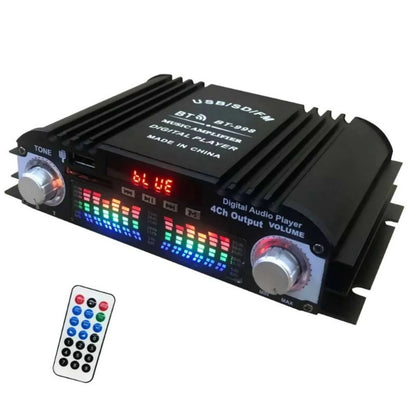 Power Amplifier 4 Channel Mini HiFi Digital Stereo Audio for