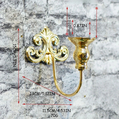 Vintage Iron Wall Mounted Candlestick Holder for Candle Use