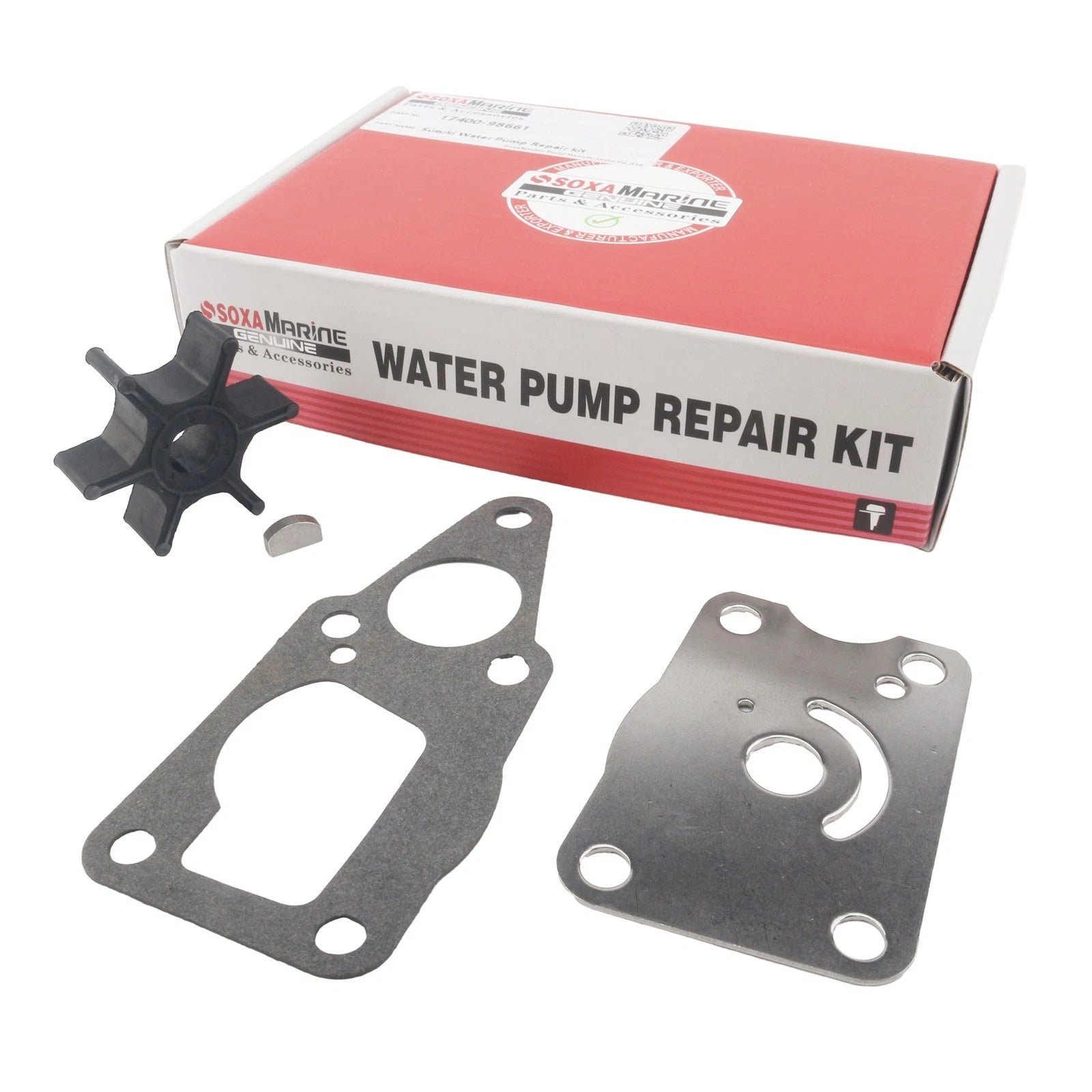 Outboard Water Pump Impeller Repair Kit for Suzuki DF 4 5 6 HP (4-Stroke)