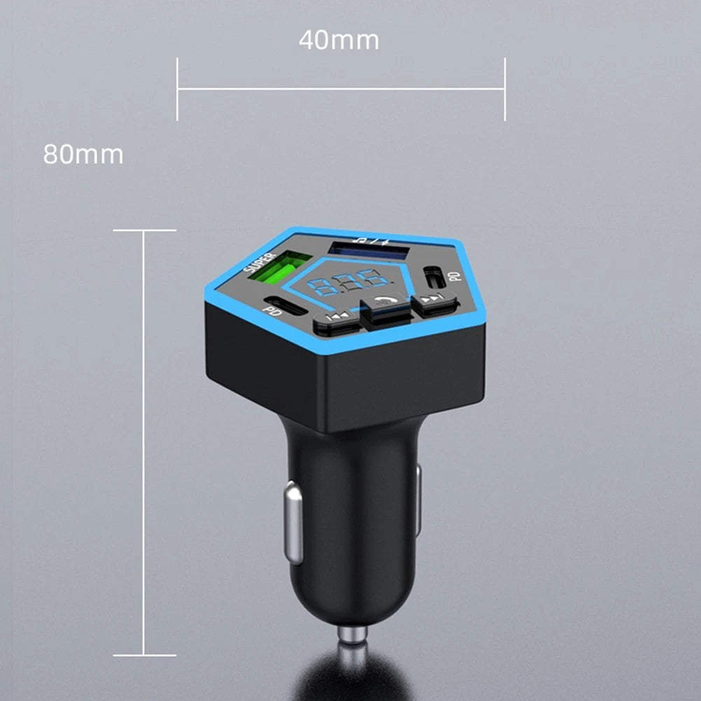 4 Ports Car Charger for Fast Charging USB Adapter for Vehicle Use