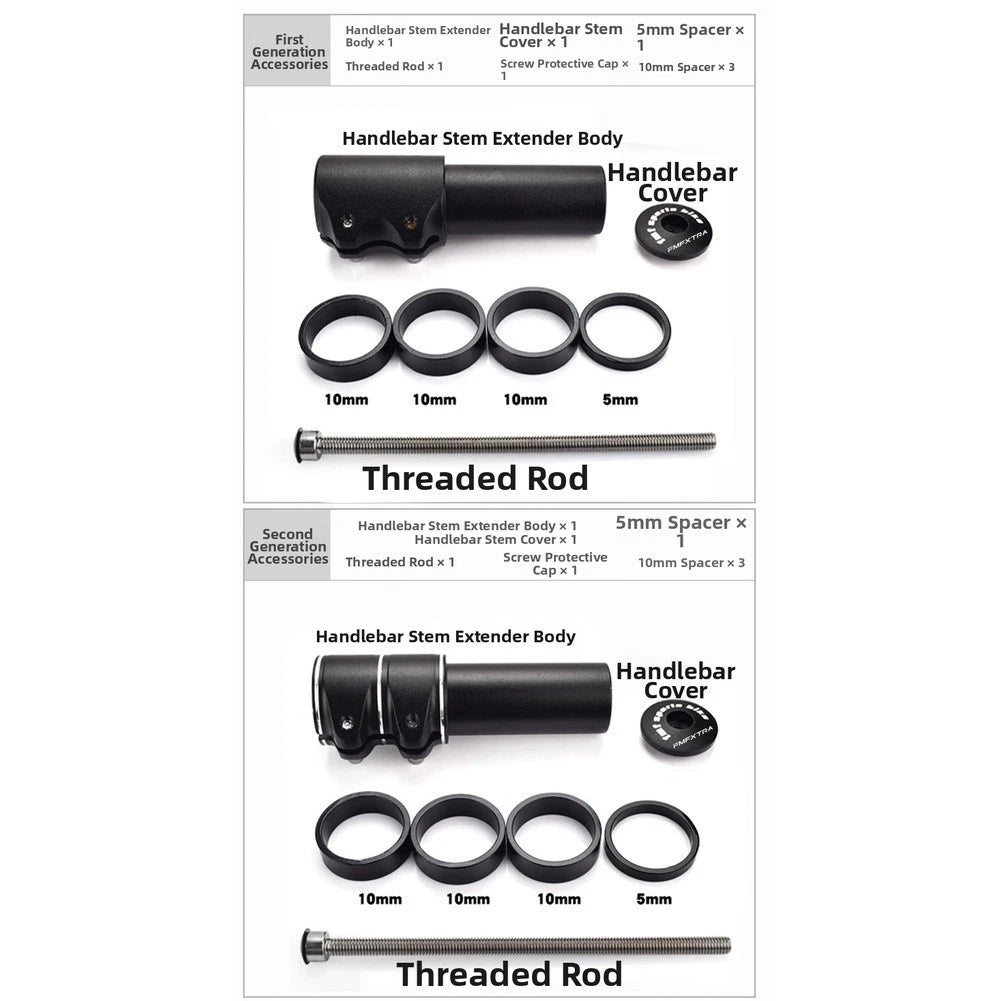 Adjustable Handlebar Riser Extension for Off-Road Bike