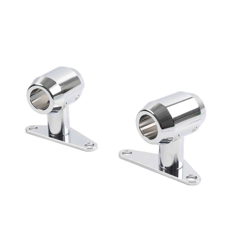 Chrome Mudguard Mount for Harley Choppers (0-6" Springer Front End)