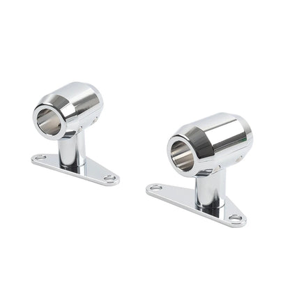Chrome Mudguard Mount for Harley Choppers (0-6" Springer Front End)