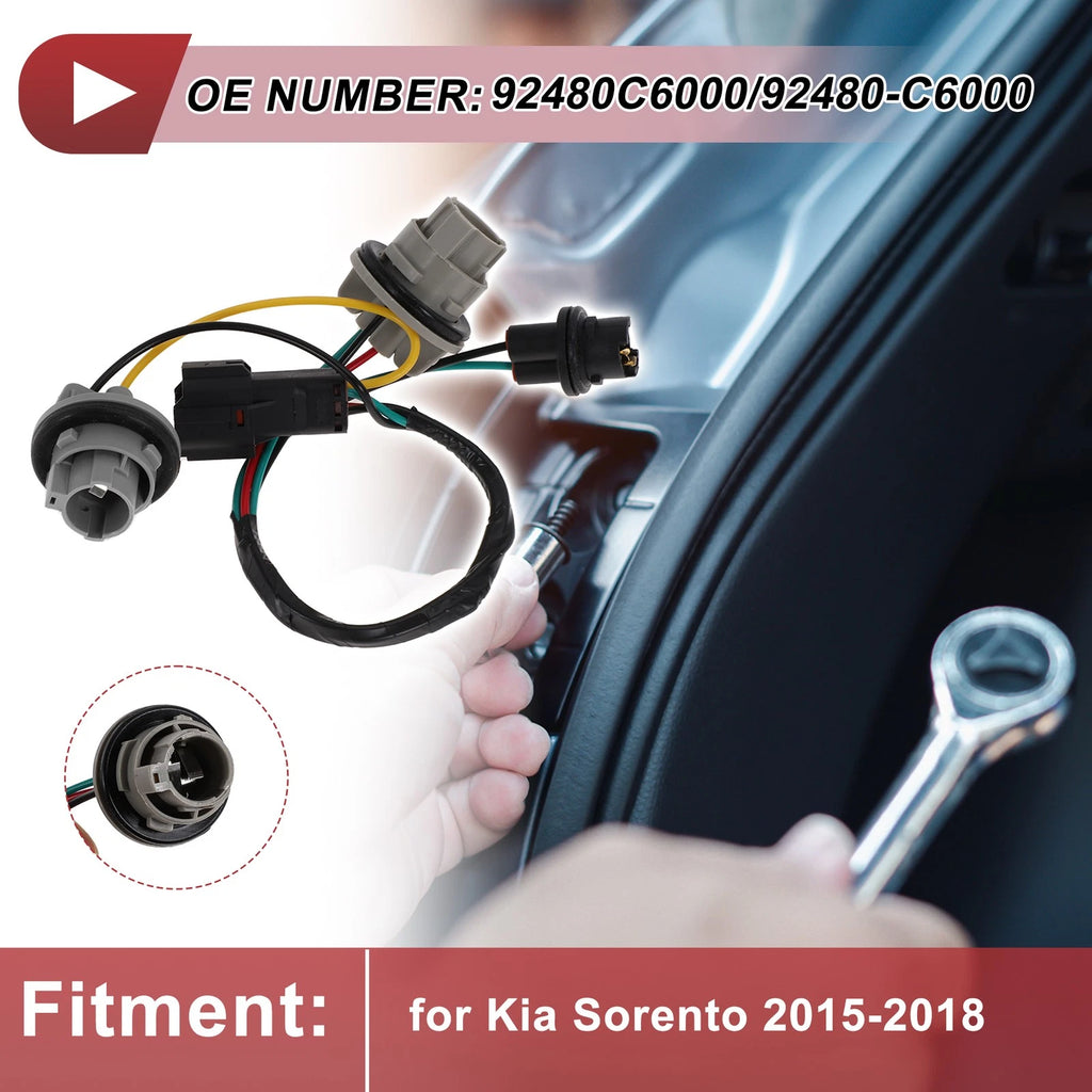 Tail Light Socket Wiring for Kia Sorento (2015–2018) No. 92480C6000