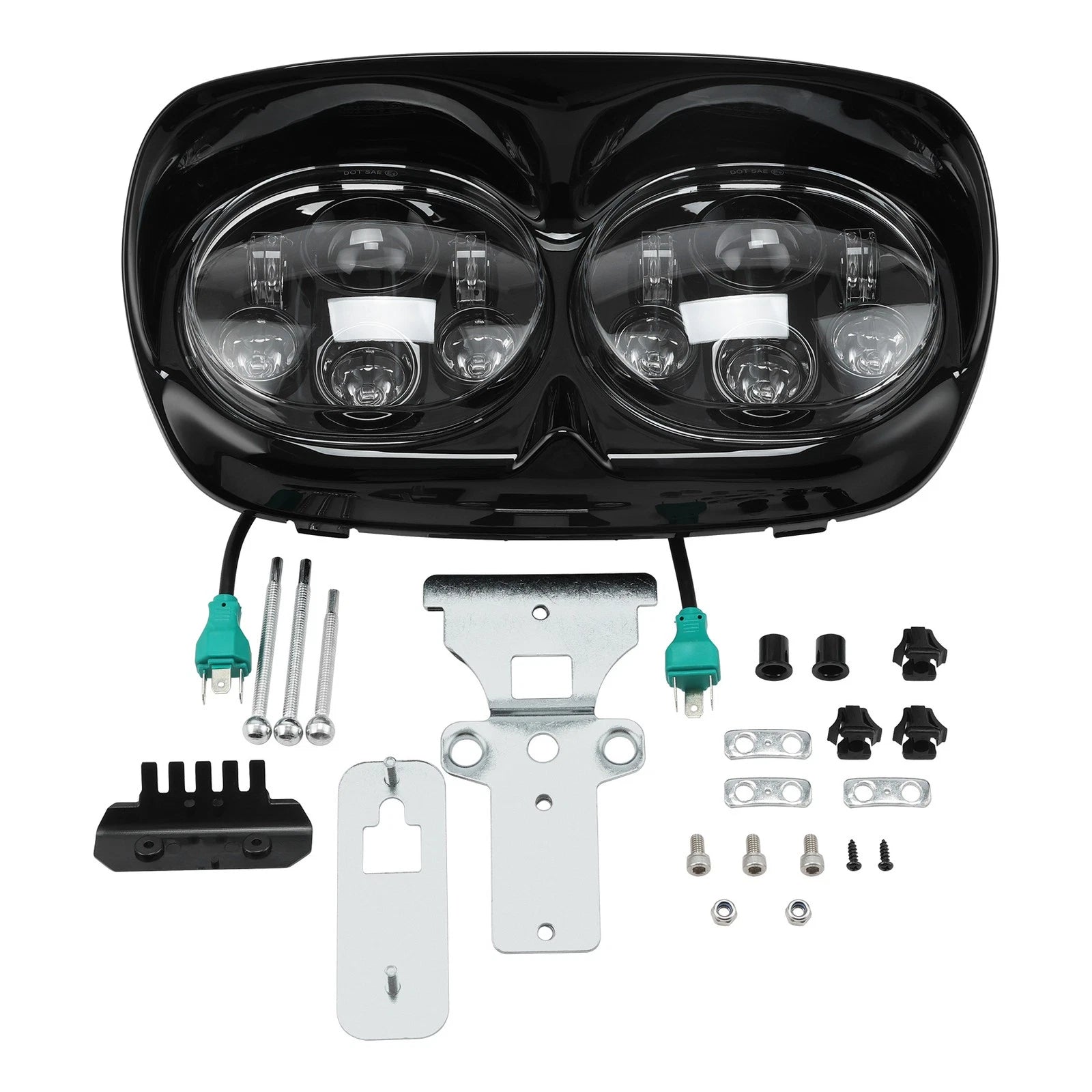 5 3/4" Dual LED Projector Headlight for Harley Road Glide (1998–2013)