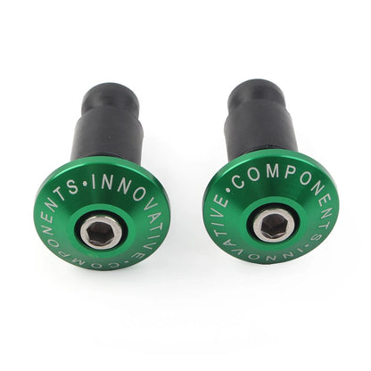 CNC Handle Bar End Weights for Dirt Bike (7/8'', Green)