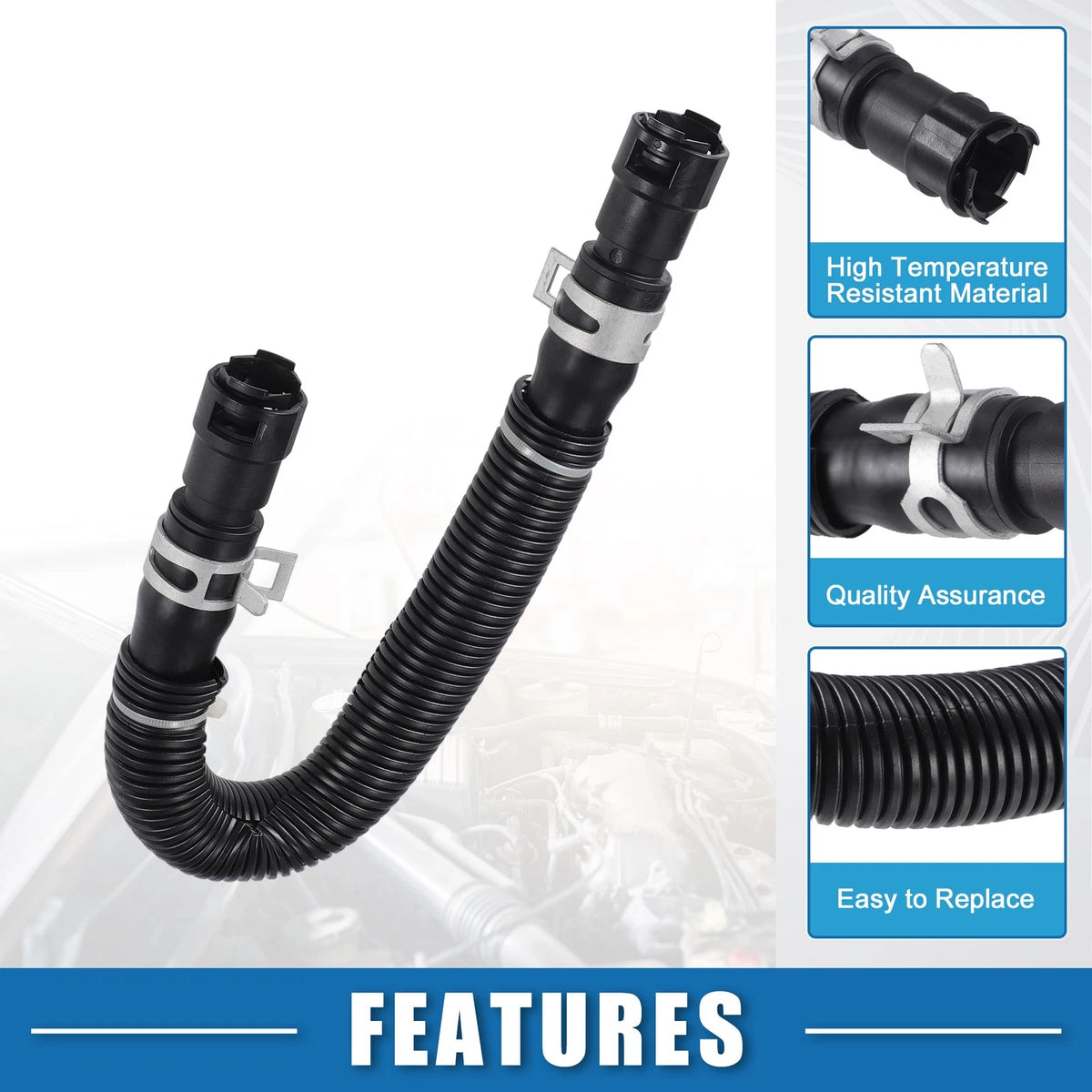 Engine Heater Hose Assembly No.4L3Z18472BB for Ford F-150 (2004–2008) Rubber