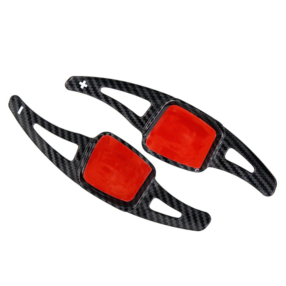Carbon Blk Steering Wheel Paddle Shifter For VW Tiguan Golf 7 8 Passat B8
