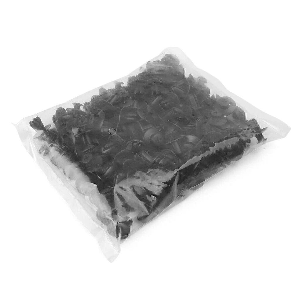 120pcs 8mm Plastic Rivets Fastener for Universal Car Applications (All Years)