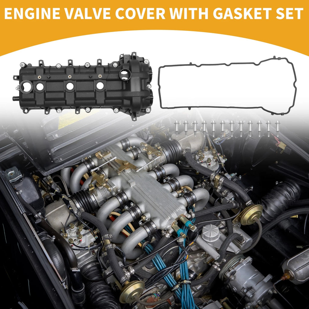 Engine Valve Cover with Gasket Set Replacement for Dodge Charger (2011–2023)