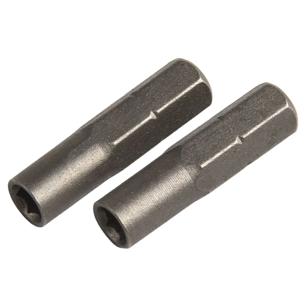 2X Bit 1/4 Insert Adapter for Standard 1/4 Drive Tools 6.35mm to 4mm