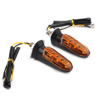 Universal Motorcycle LED Turn Signal Indicator Amber Blinker Light Lamp Amber mo