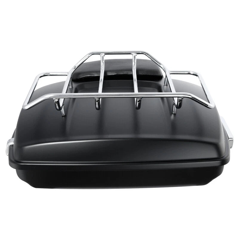 Trunk Backrest Pad Mount Rack for Harley Touring (2009–2013) Matte Black