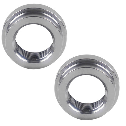 2Pcs Weld On Flange Fitting Bung Adapter 3/8 NPT Female Aluminum