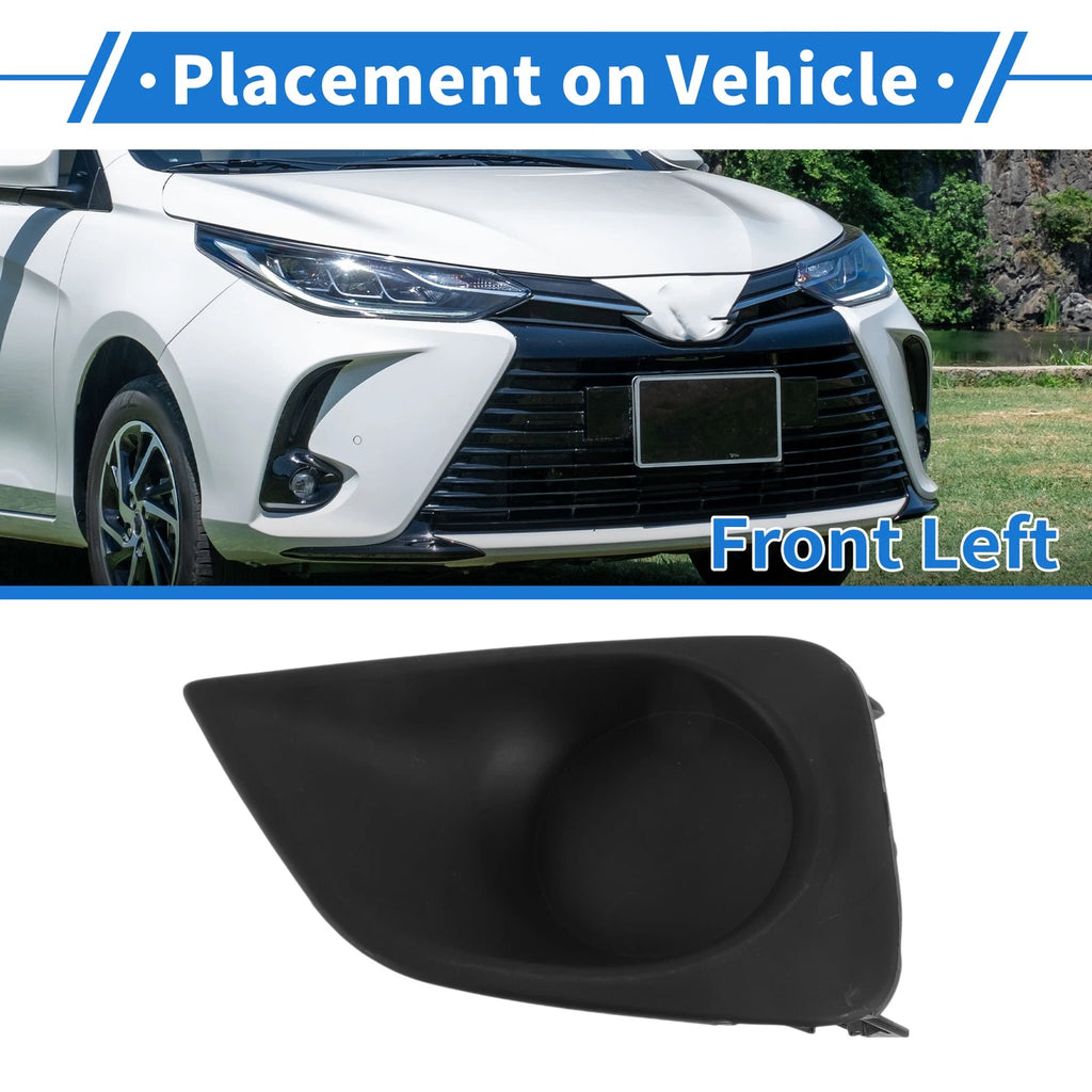 Front Left Fog Light Grill Replacement for Toyota Vios (2013–2016)