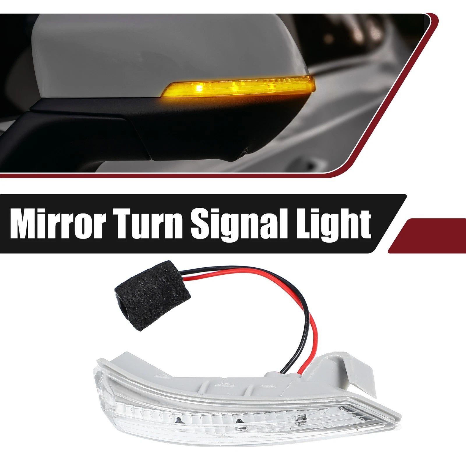 LED Right Side Mirror Turn Signal Light Replacement for Chrysler Dodge (2011–2020)