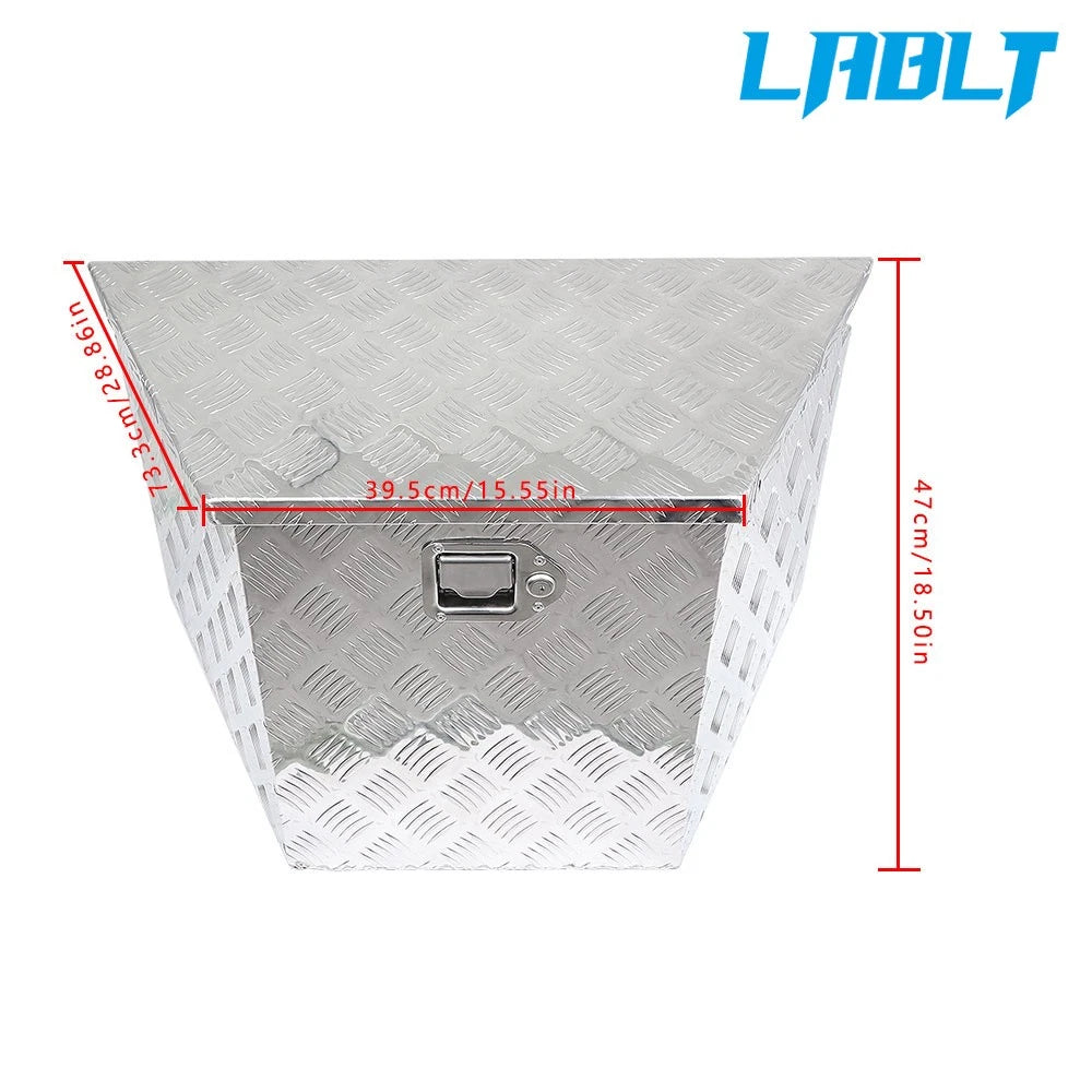 Heavy Duty Aluminum Tread Tool Box 29" x 15" x 18" for Truck Trailer