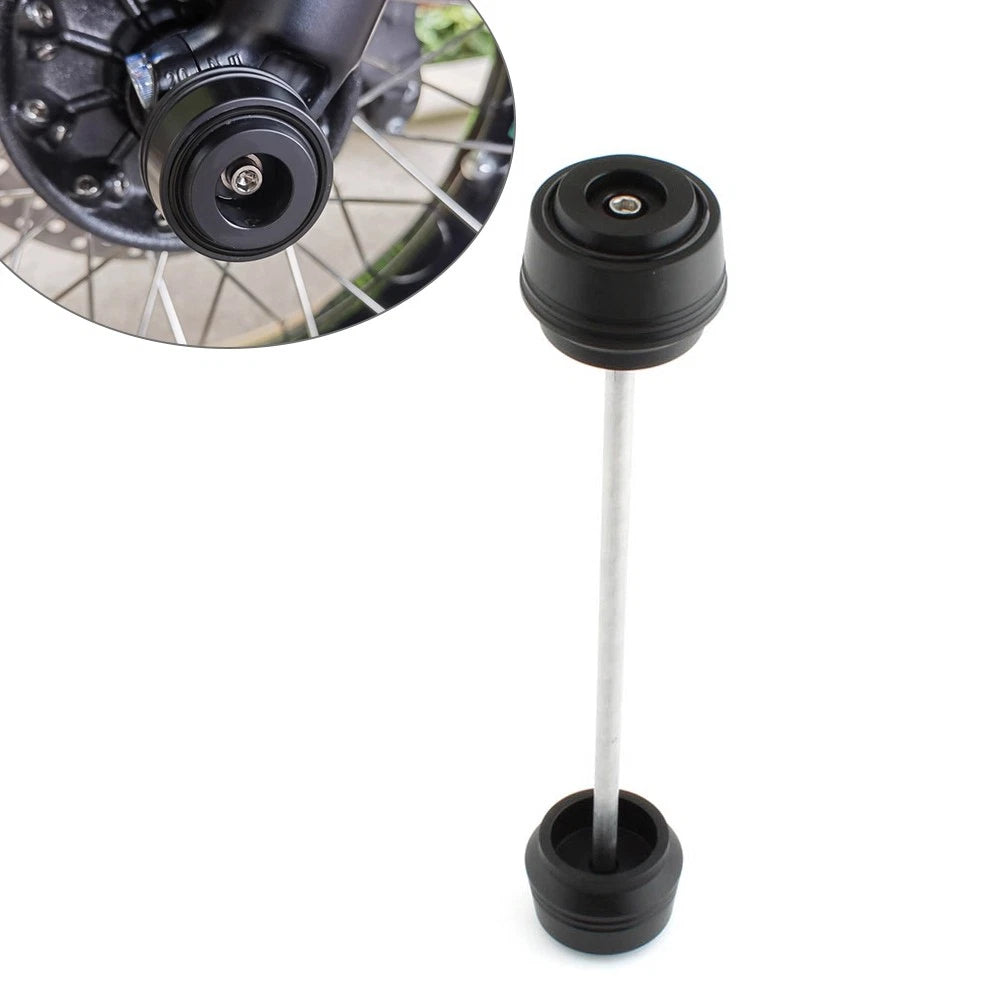 Front Wheel Axle Fork Slider Crash Protector for Zontes Shengshi 368 D E M (2019–2021) Black