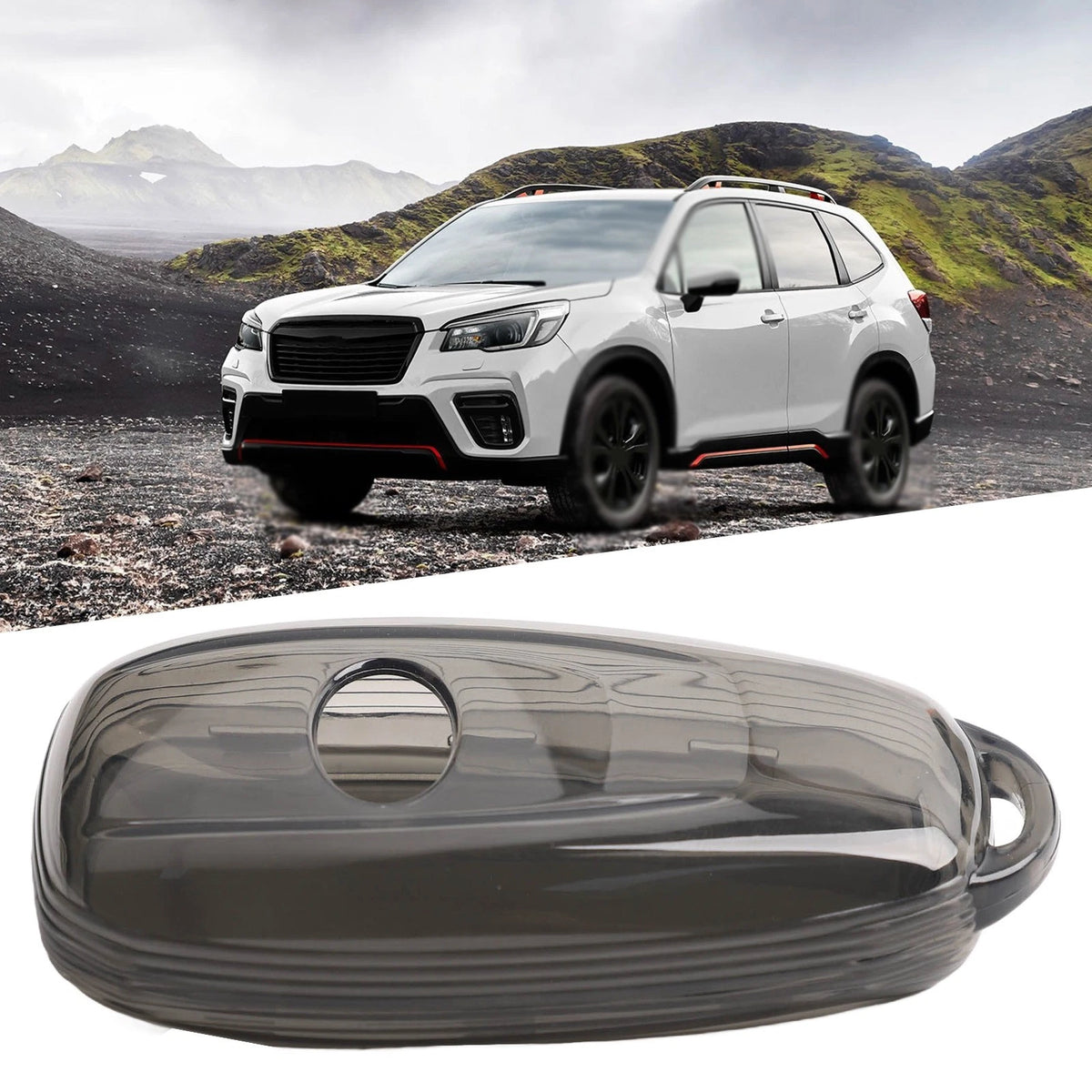 Slim and Lightweight Black Transparent Key Case Cover for Forester
