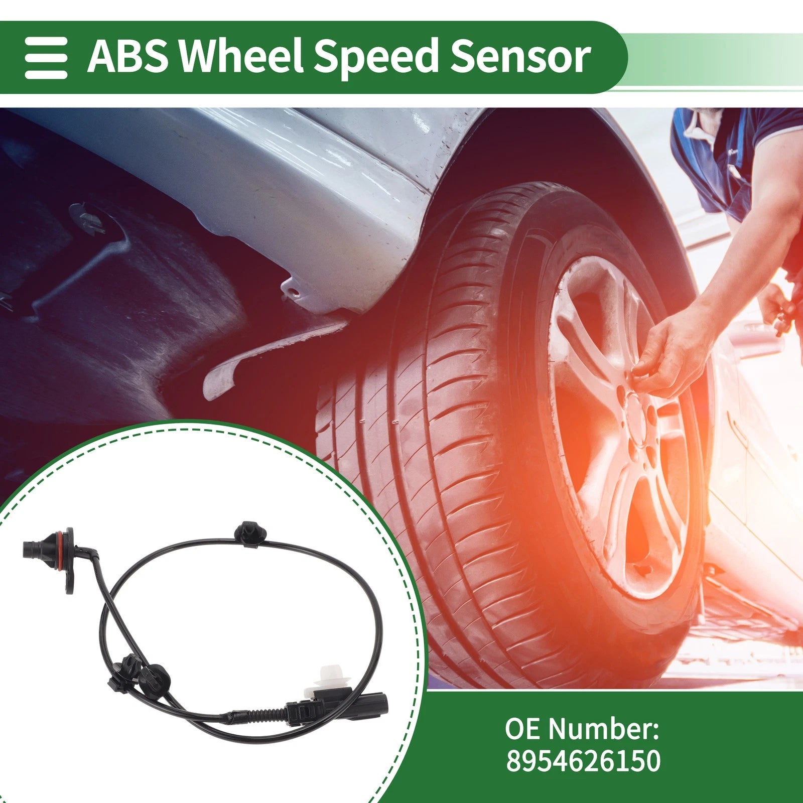 ABS Wheel Speed Sensor Rear Left Replacement for Toyota Hiace (2014–2014)