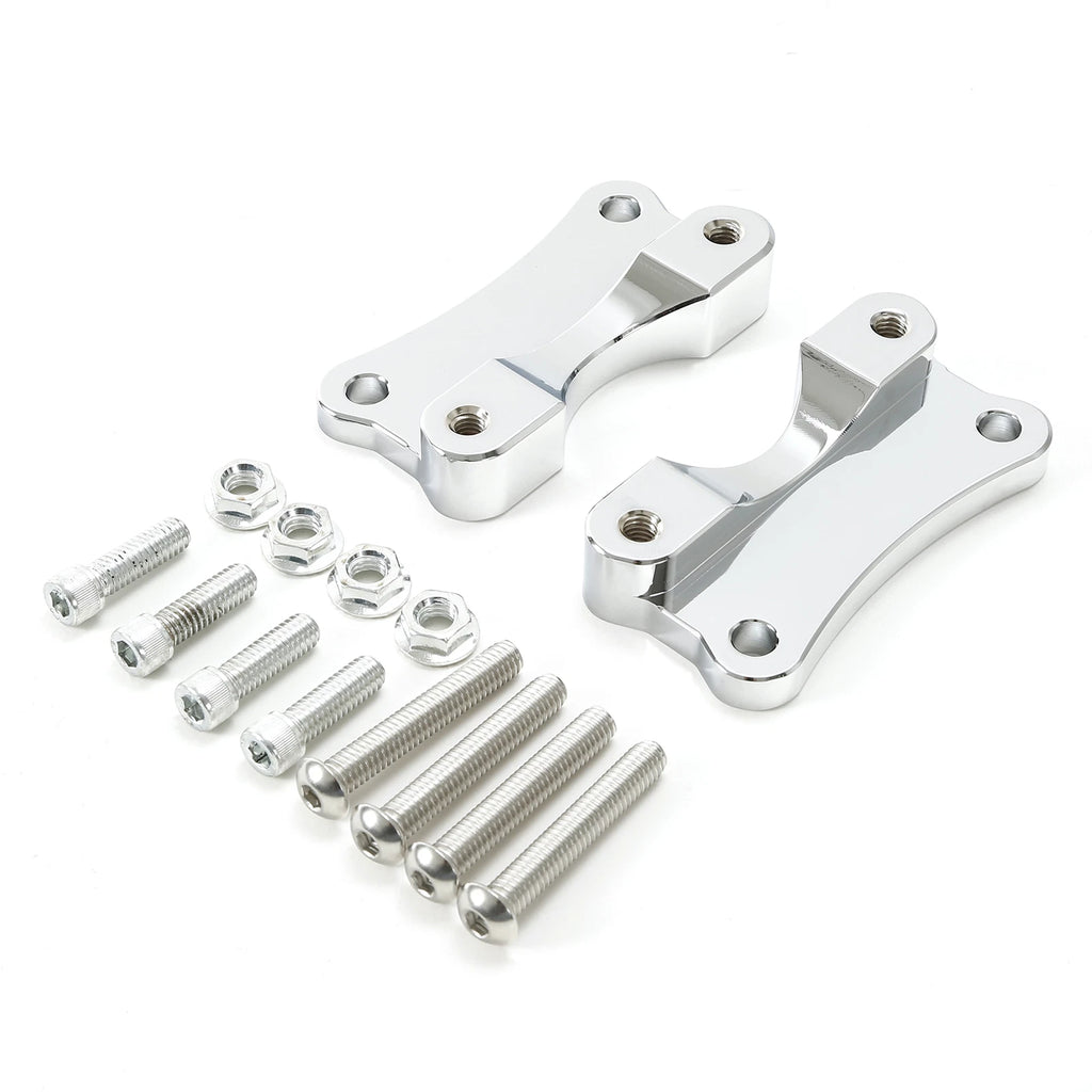 Chrome Front Fender Spacer Mount for Harley Touring Electra Glide (2014–2023)